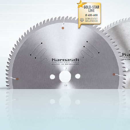 Hartmetall-bestücktes Kreissägeblatt, Aluminium, Kunststoffe, Fensterprofile - POSITIV - 430x4,0/3,