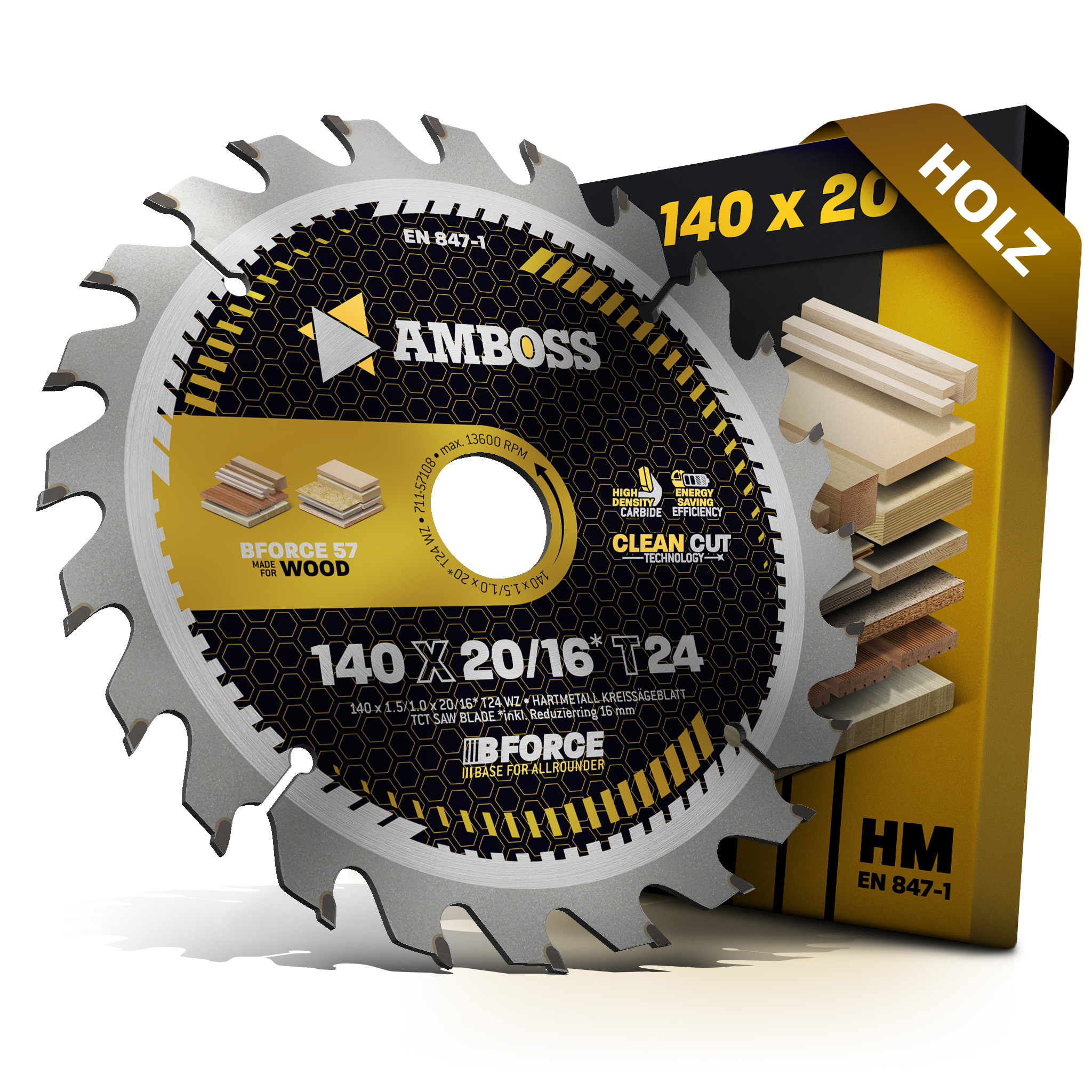 HM Kreissägeblatt - 140 x 1.5/1.0 x 20 Z24 WZ