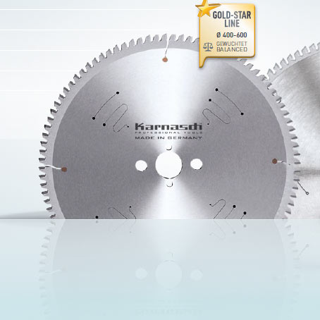 Hartmetall-bestücktes Kreissägeblatt, Aluminium, Kunststoffe, Fensterprofile - NEGATIV - 400x3,8/3,
