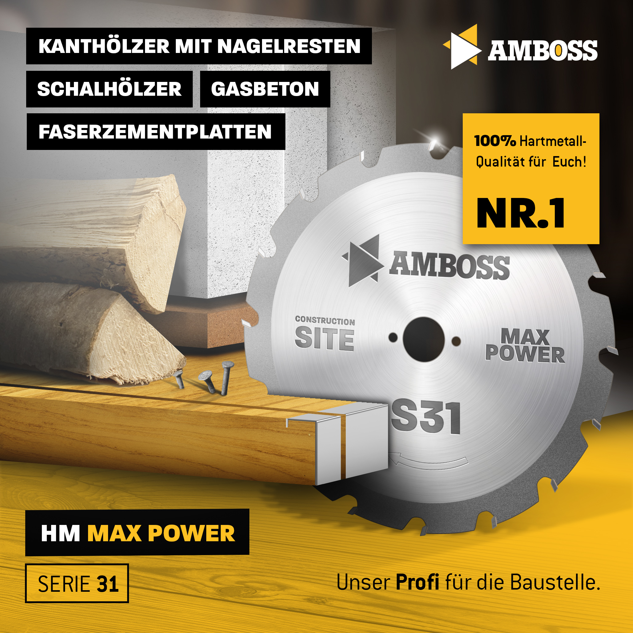 HM Kreissägeblatt - 315 x 3.2/2.2 x 30 Z20 FWF