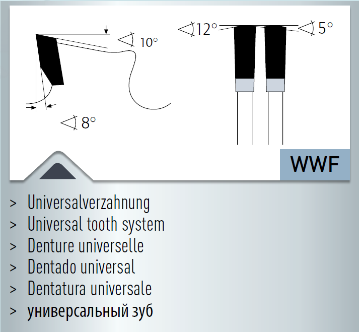 Hartmetall-bestücktes Kreissägeblatt,  Dry-Cutter Baustähle  280x2,2/1,8x30mm 60 WWF - NL: UNI1+UNI