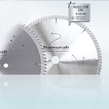 Hartmetall-bestücktes Kreissägeblatt, Dünnschnitt - POSITIV - Aluminium, Kunststoffe, Fensterprofil