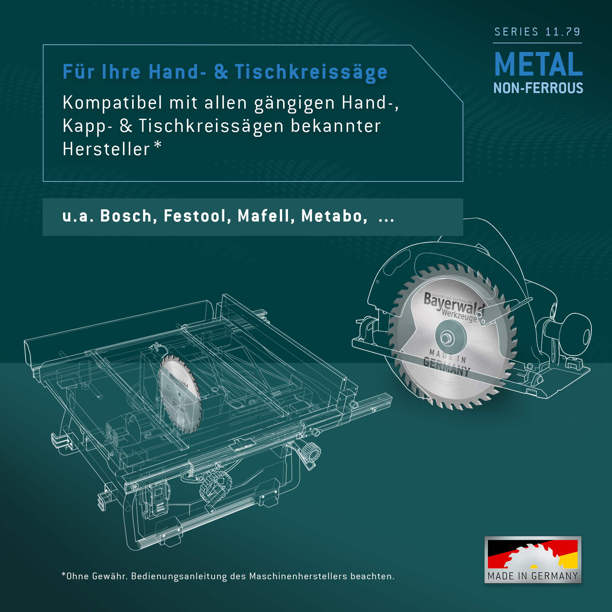 HM Kreissägeblatt - 420 x 4/3.2 x 40  Z96 TF neg.