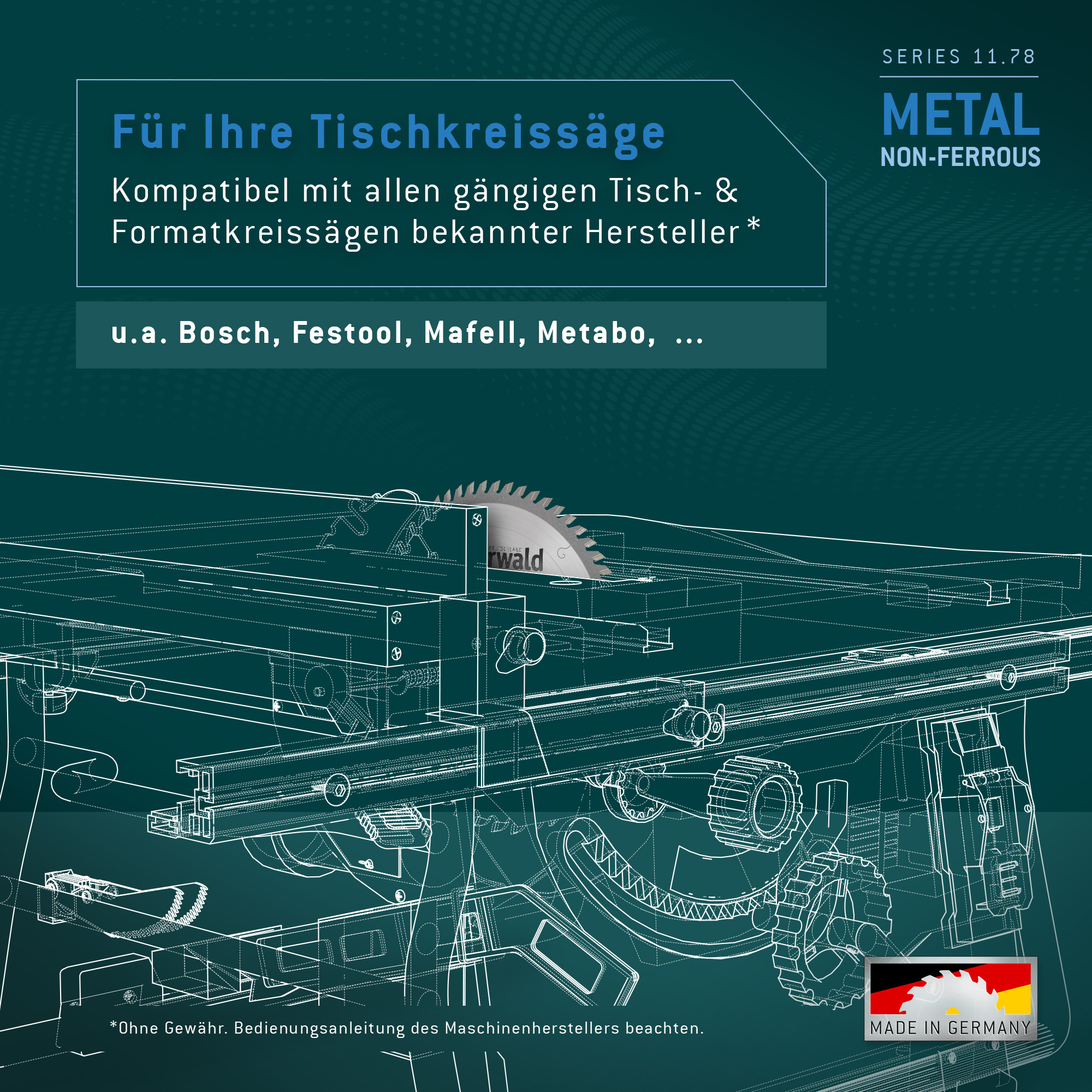 HM Kreissägeblatt - 420 x 4/3.2 x 30 Z96 TF pos.