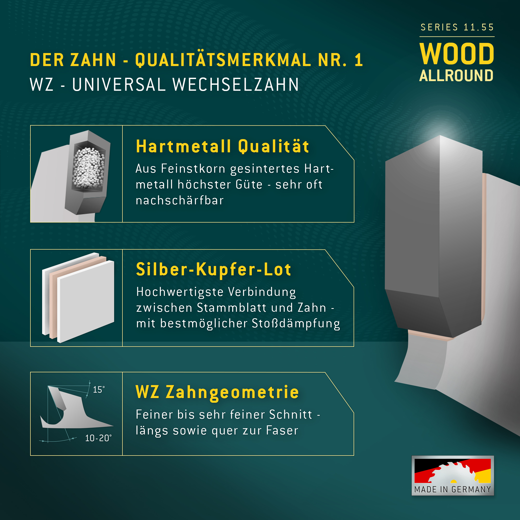 HM Kreissägeblatt - 216 x 2.6/1.6 x 30 Z34 WZ