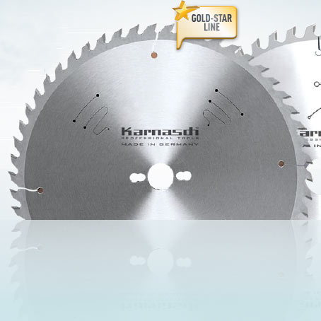 Hartmetall-bestücktes Kreissägeblatt Formatieren - Hohlzahn 220x3,2/2,2x30mm 42 HDF-N - NL: 2-7-42