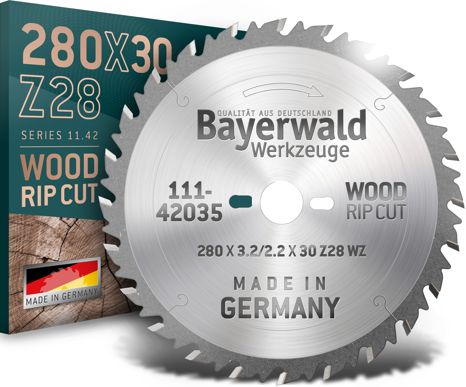 HM Kreissägeblatt - 280 x 3.2/2.2 x 30 Z28 WZ