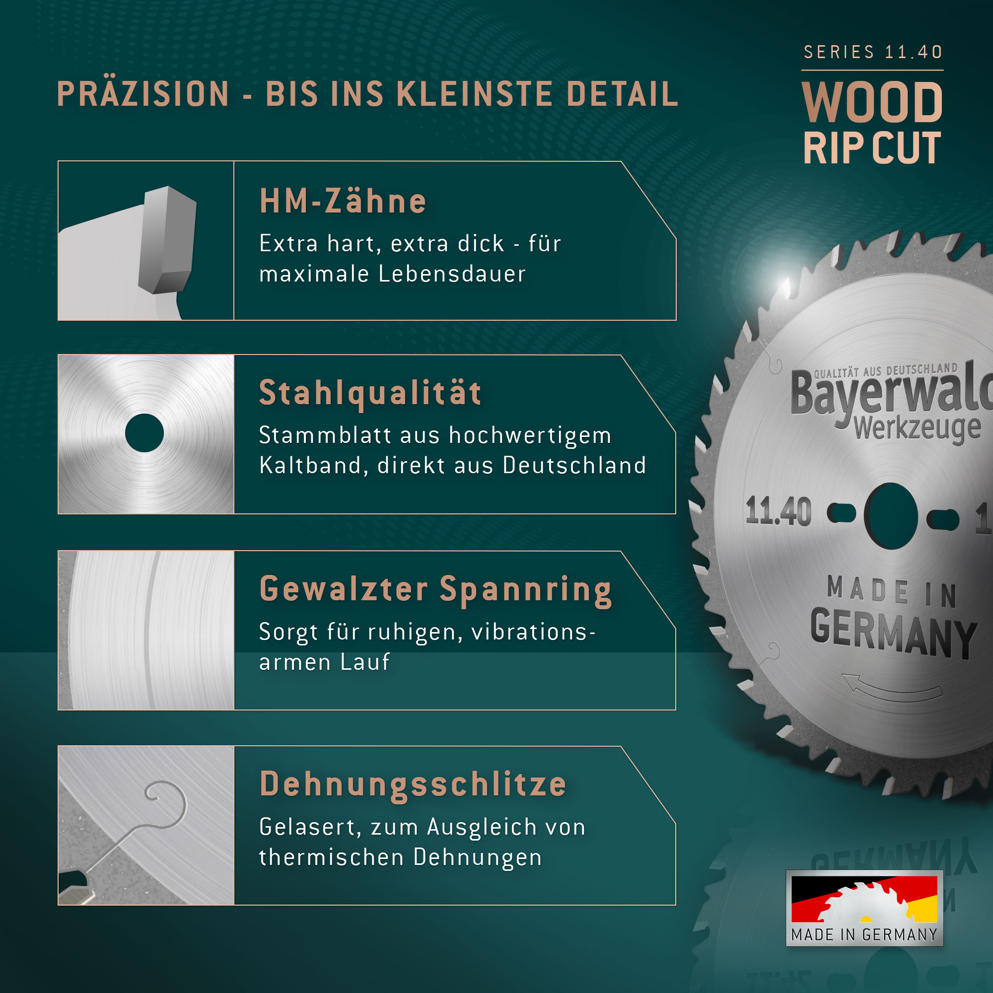 HM Kreissägeblatt - 300 x 3.2/2.2 x 30 Z14 FZ